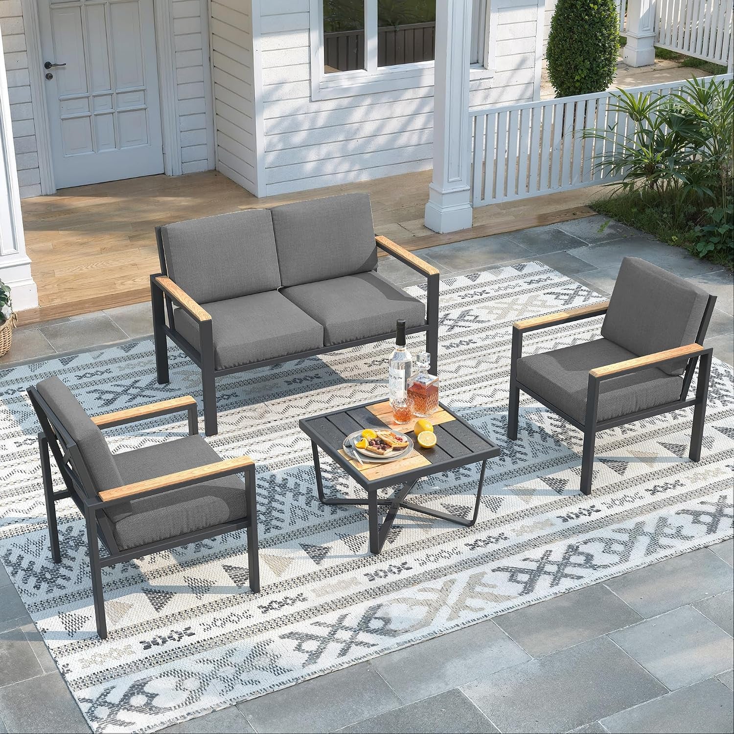 4-piece-patio-furniture-set-with-wood-like-arms-black
