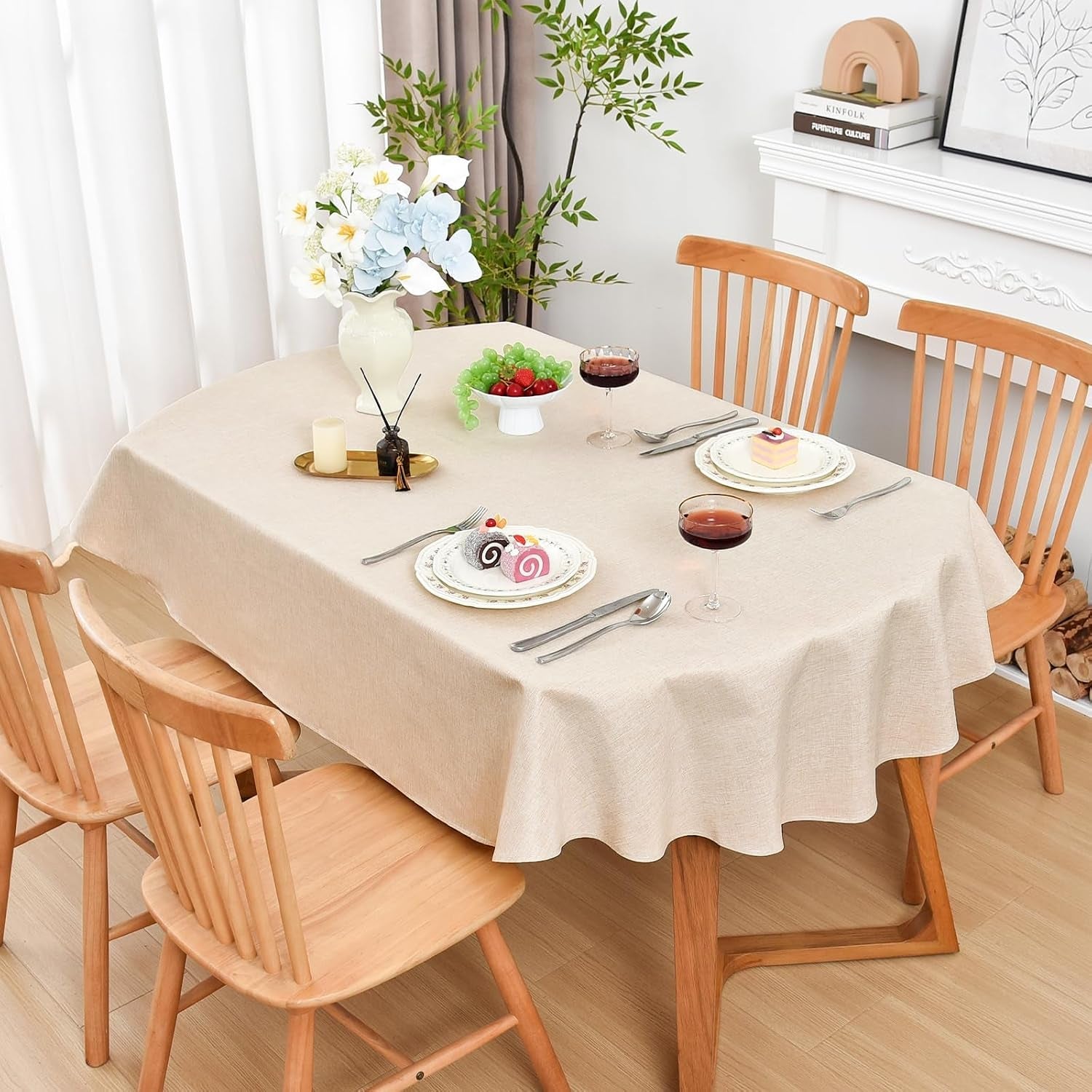 oval-tablecloth-60-x-84-inches-faux-linen-water-resistant