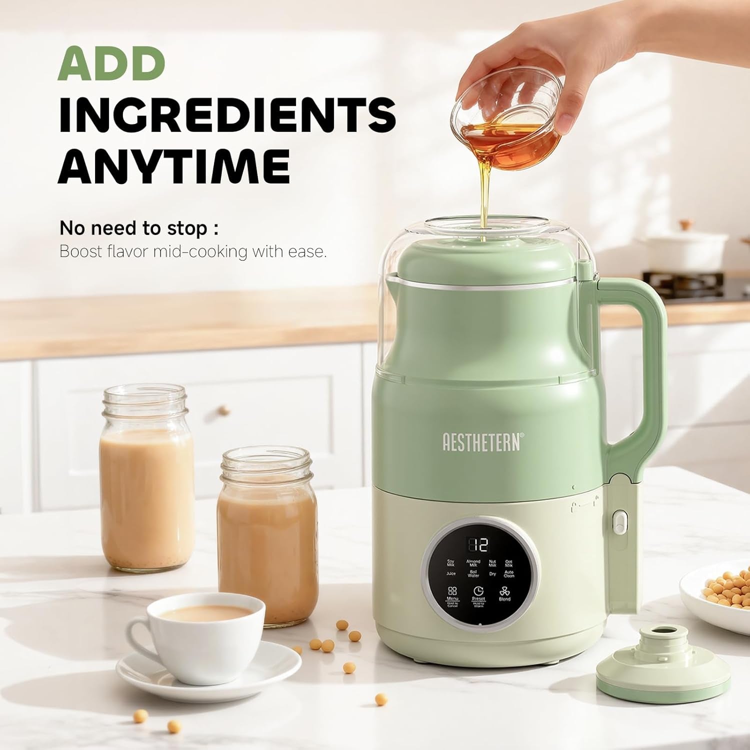 nut-milk-maker-machine-soy-milk-oat-milk-maker-with-8-presets-high-speed-blender-auto-clean-delay-start-33oz-almond-milk-maker-for-plant-based-dairy-free-beverages-green