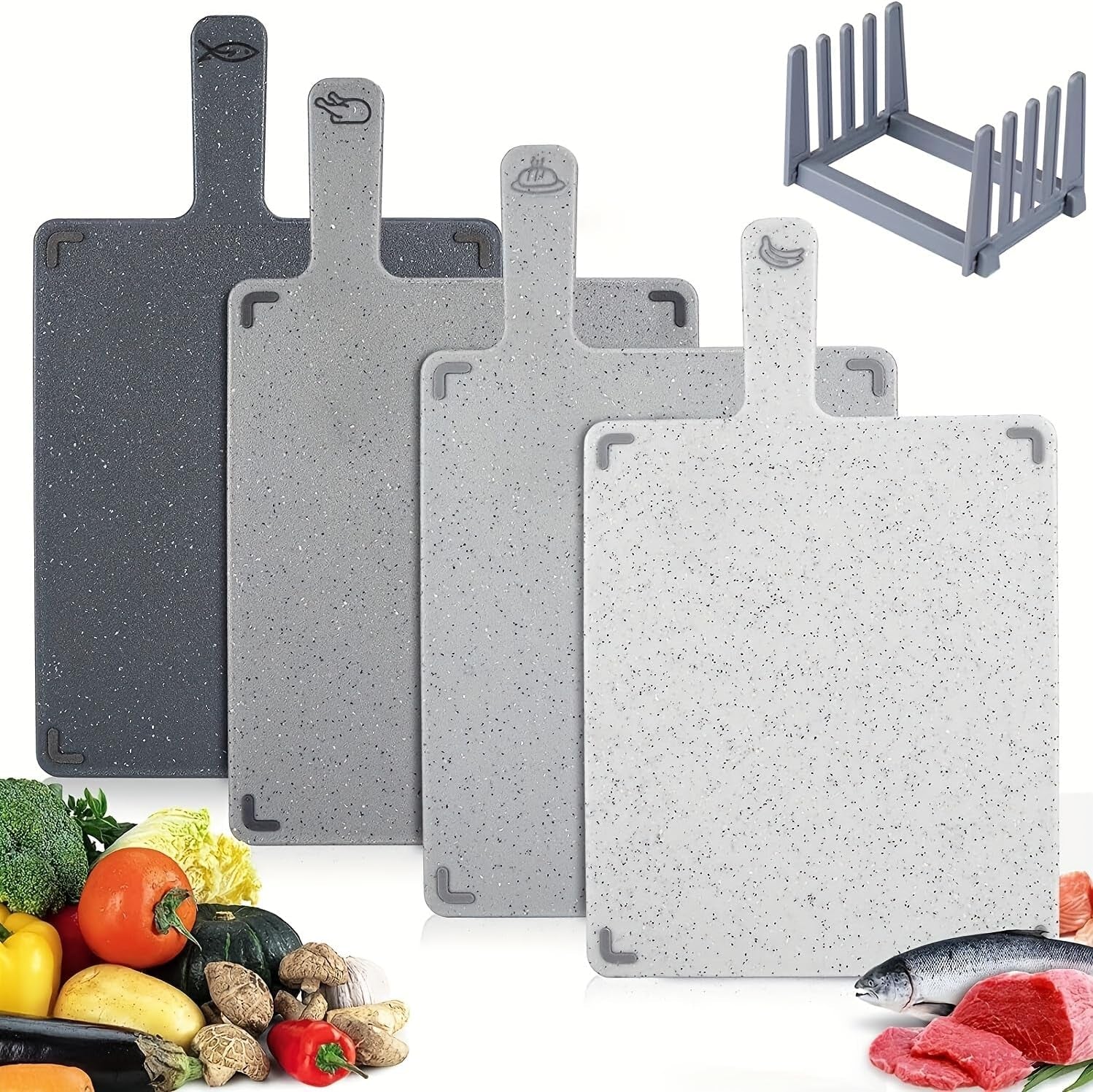 4-pack-gray-cutting-board-set-with-holder-for-kitchen-prep-dishwasher-safe-cutting-board