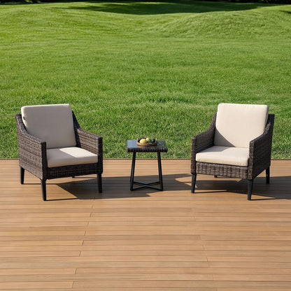 Outdoor Wicker Patio Furniture Set with Deep Seating and Cushions5