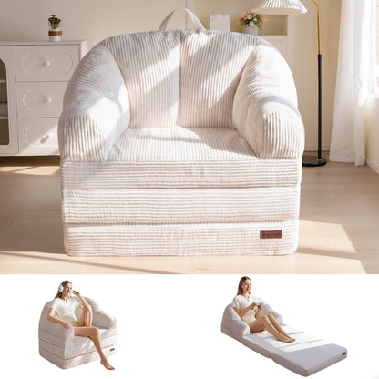 Folding Sofa Bed with Backrest, Boneless Fold Out Couch with Handle1