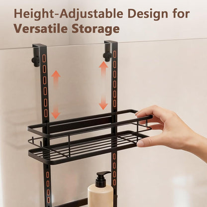 Over the Door Shower Caddy, 304 Stainless Steel Organizer, Black6