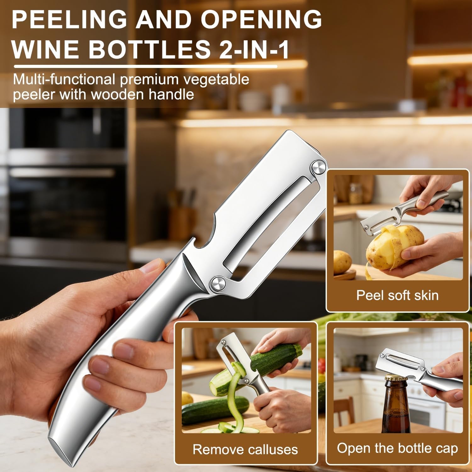 2pc-multi-functional-vegetable-peeler-for-kitchen-2026-new-stainless-steel-peeler-with-wooden-handle-and-bottle-opener-2-in-1-stainless-steel-kitchen-tool-for-fruit-apple-potato-pumpkin-slicersliver