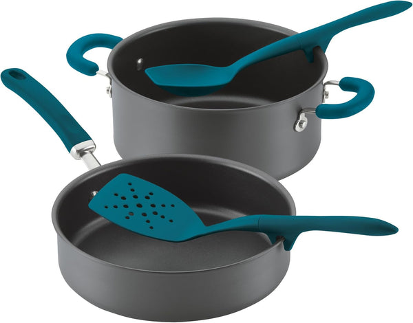 Gadgets Lazy Tools Nonstick Kitchen/Cooking Utensil Set, 6 Piece, Teal10