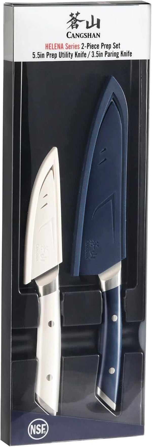 HELENA Series 2-Piece Starter Knife Set Forged German Steel, Navy & White, 5054465