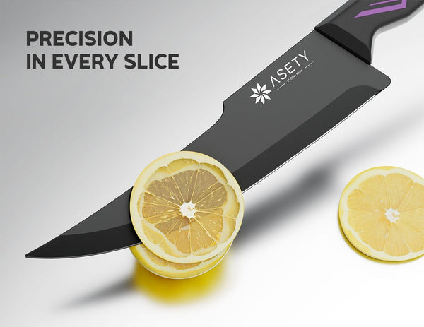 Knife Set, 15 PCS Kitchen Knife Set with Built-In Sharpener Block5