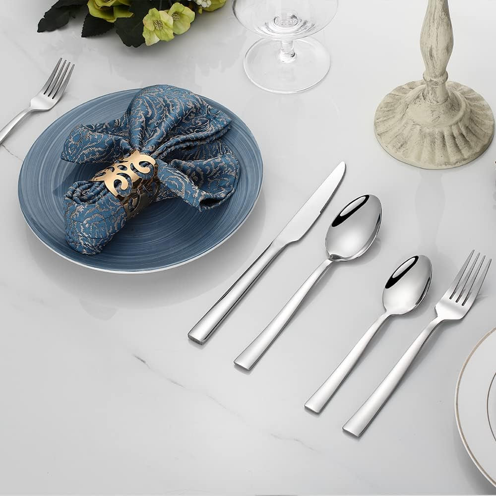 silverware-set-for-2-10-piece-stainless-steel-flatware-cutlery-set-square-edge-kitchen-utensil-include-knives-forks-spoons-tableware-for-home-hotel-mirror-polished-dishwasher-safe