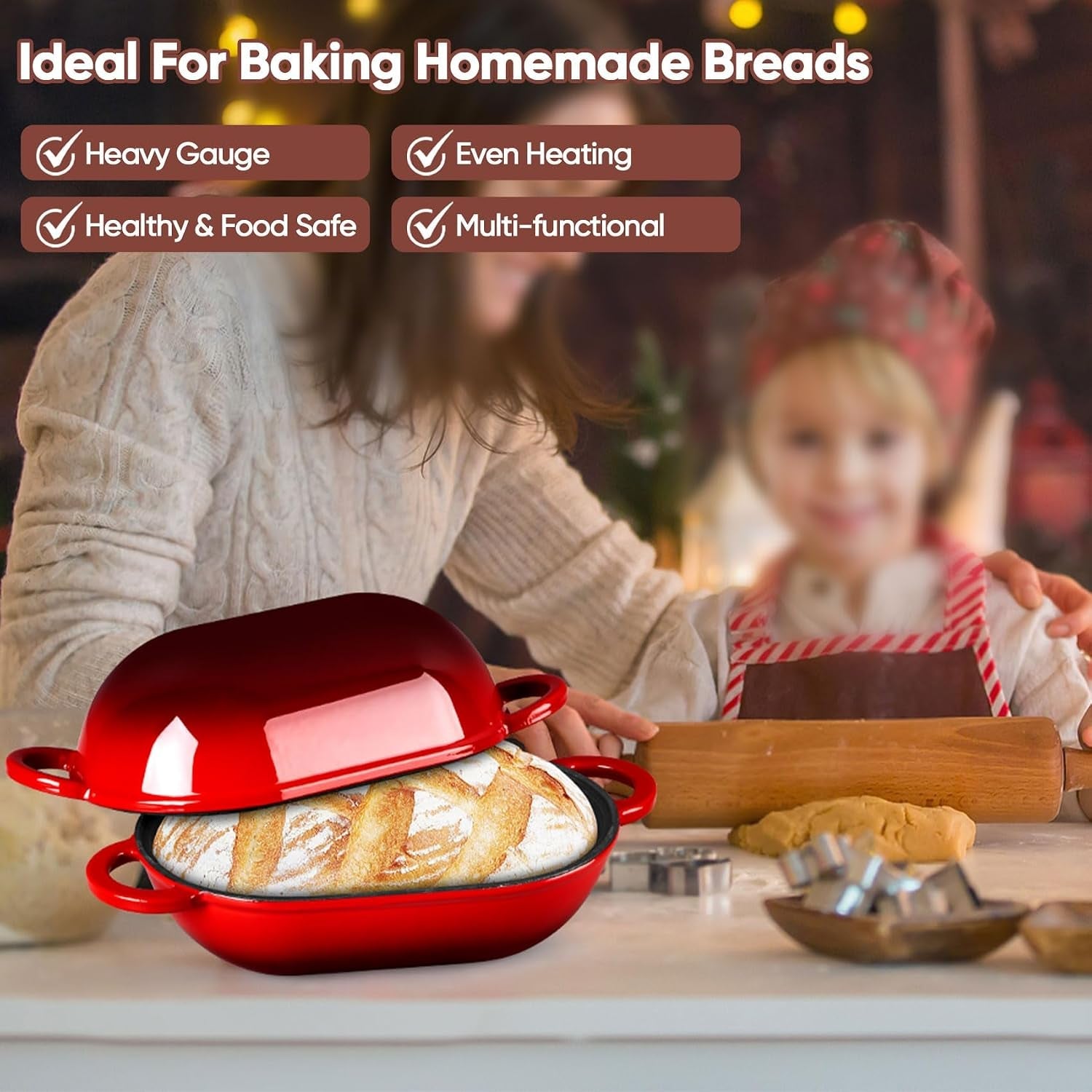 enameled-cast-iron-bread-loaf-pan-2-qt-oval-dutch-oven-with-lid-for-sourdough-bread-baking-enameled-meatloaf-loaf-baking-pan-with-lid-even-heat-distribution-self-basting-red