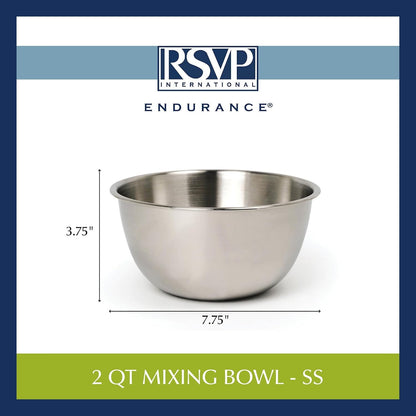 Endurance Stainless Steel Mixing Bowls, 2 Quart5