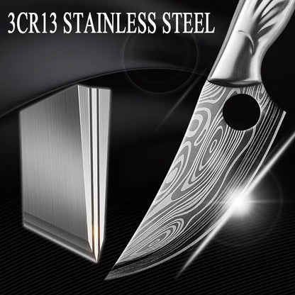 Meat Cleaver,Cleaver Knife Boning Knife for Kitchen Stainless Steel Cleaver Meat Fruit Boning Fishing Hunting Camping Kitchen Chef Knife (Color : Knife with Cover), LAMAJIGA58445