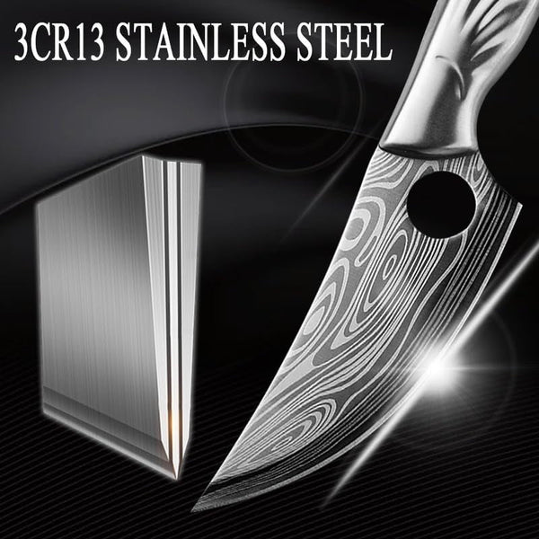 Meat Cleaver,Cleaver Knife Boning Knife for Kitchen Stainless Steel Cleaver Meat Fruit Boning Fishing Hunting Camping Kitchen Chef Knife (Color : Knife with Cover), LAMAJIGA58445