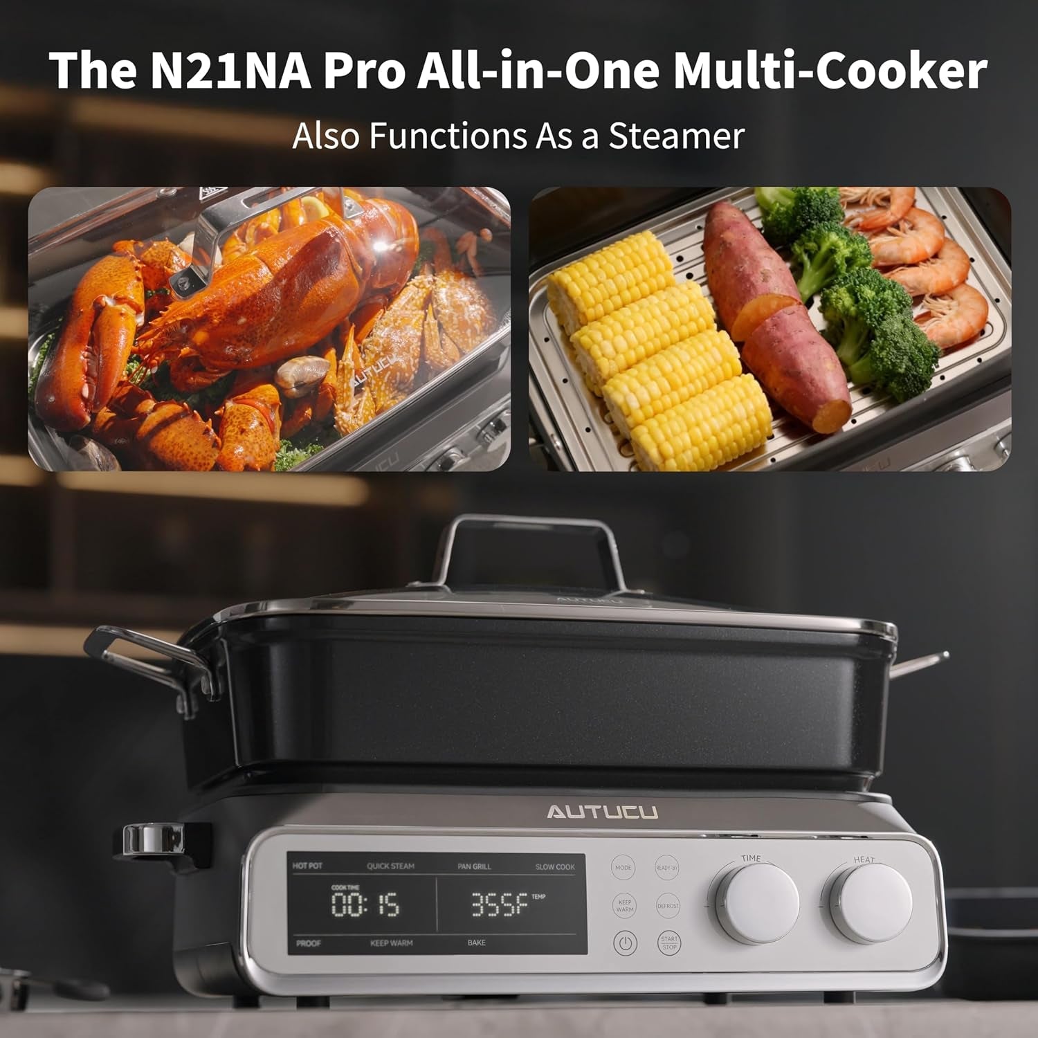 n21na-pro-slow-cooker-10-quart-8-in-1-programmable-pfoa-free-ceramic-coated-multi-cooker-with-grill-pan-steaming-plate-includes-silicone-spoon-tongs