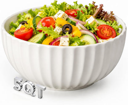 5 Qt Extra Large Ceramic Mixing Bowl, Big Serving Bowl for Kitchen1