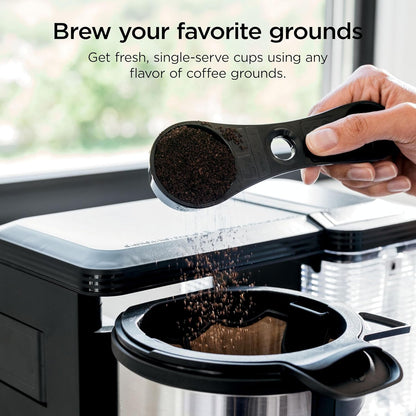 Ninja Coffee Maker, 10-Cup Carafe, Fold-Away Frother, Black, CM401 | Permanent Filter & Removable, Dishwasher Safe Reservoir, 6 Brew Styles, 8 Cup to Travel Mug to Pot Sizes3