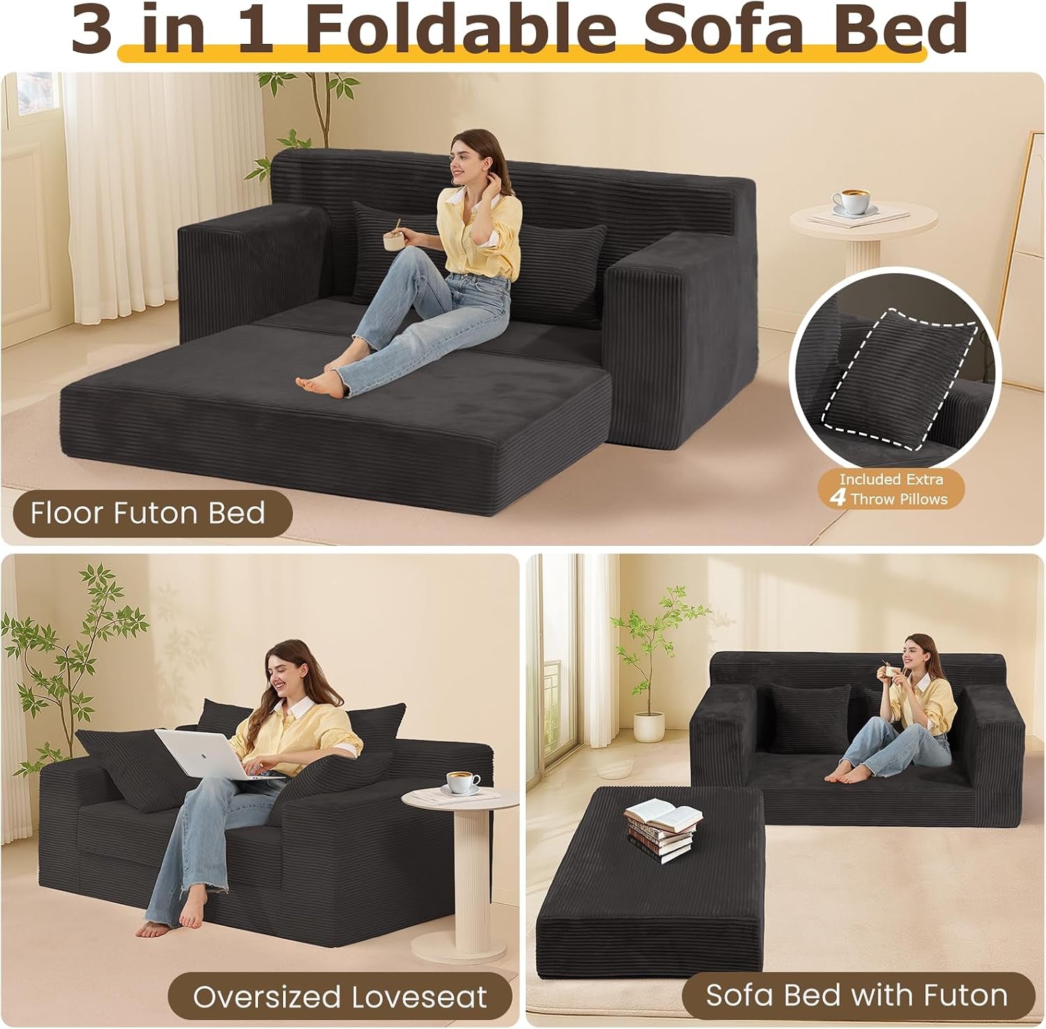 convertible-sofa-bed-boneless-loveseat-folding-couch-bed-foldable-3-in-1-small-ccouch-futon-sofa-bed-corduroy-pull-out-couch-with-4-pillows-for-living-room-black