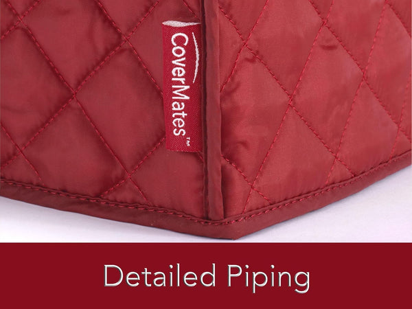 Rice Cooker Cover, 11" Diameter X 12"H, Red | Slip-On Design, Quilted 2-Layer Polyester with Padding, Stain-Resistant, 3-Year Warranty6