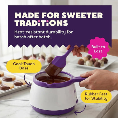 Candy Melts Melting Pot, Strawberries Cakepops, 2.5-Cup | 2.5-Cup Electric Melting Pot Keeps Candy Melts Warm for Dipping Strawberries, Cake Pops & Chocolate-Coated Treats6