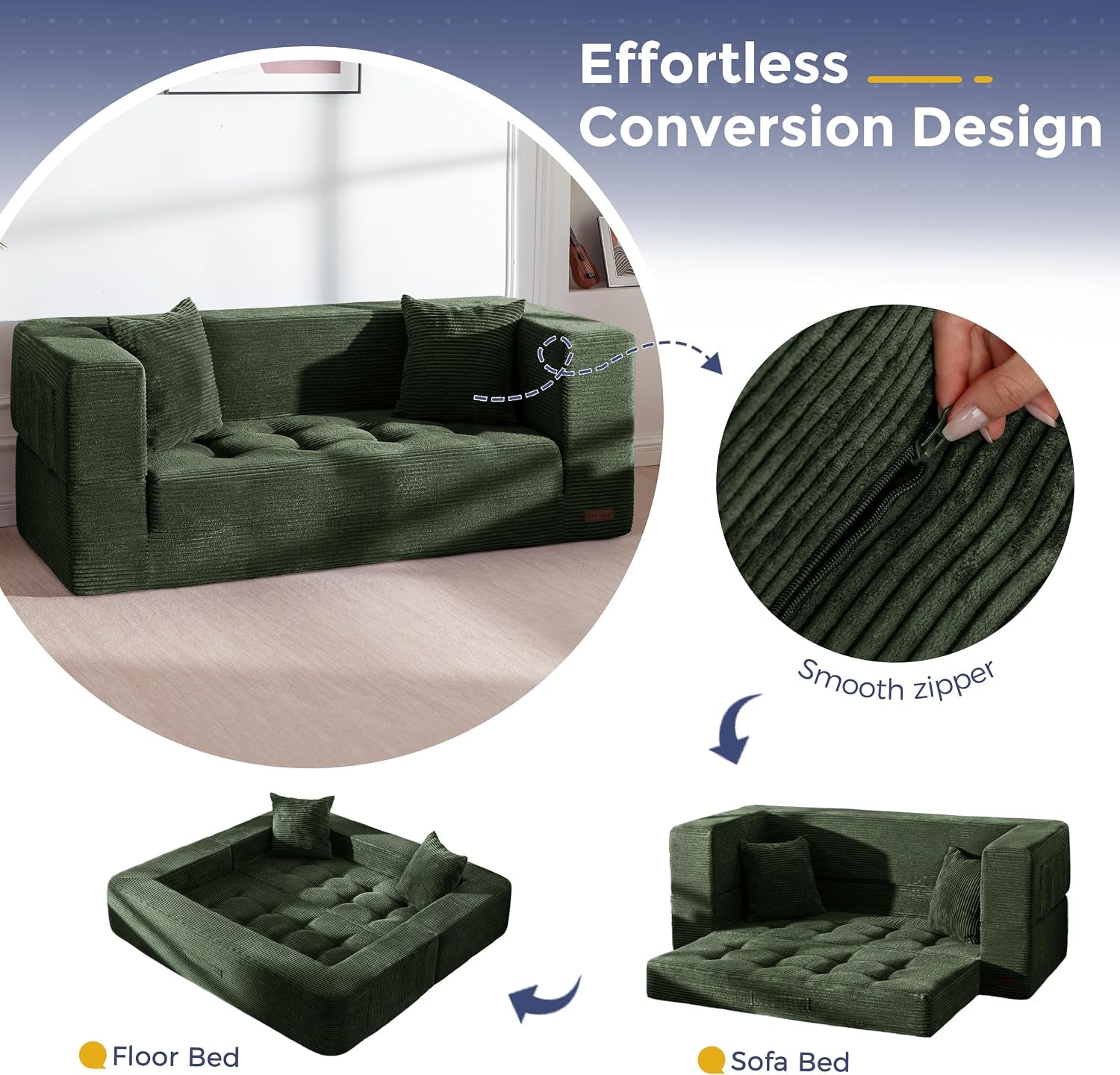 folding-sofa-bed-convertible-boneless-loveseat-couch-with-pillow