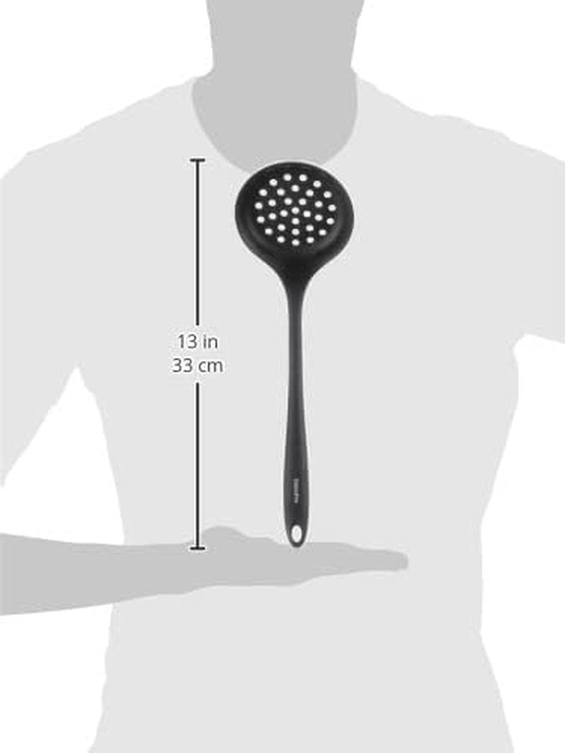 5-piece-cooking-utensil-set-flexible-nonstick-silicone-stain-free-tongs-turner-spatula-skimmer-and-slotted-spoon-black