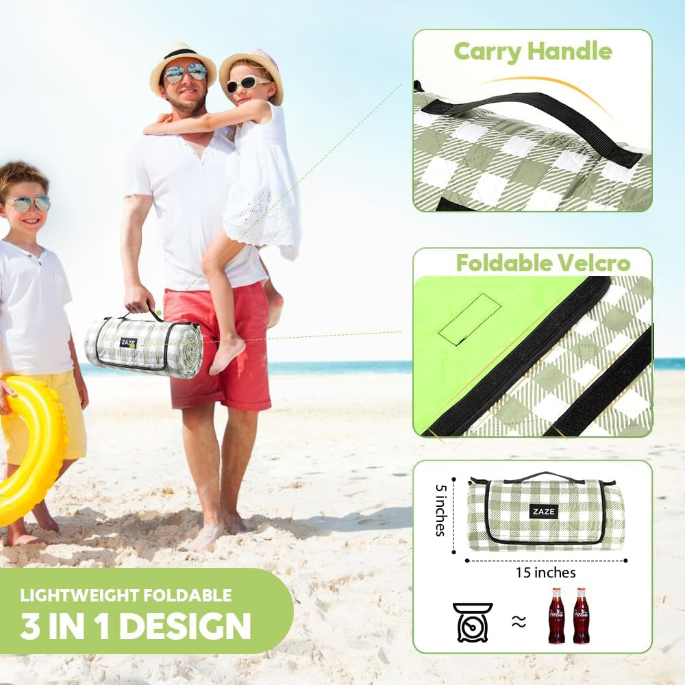 extra-large-picnic-outdoor-blanket-80x80-waterproof-foldable-blankets-gingham-picnic-mat-for-beach-camping-grass-lawn-park-accessories-cute-couple-gifts-ideas-wedding-registrygreen-white