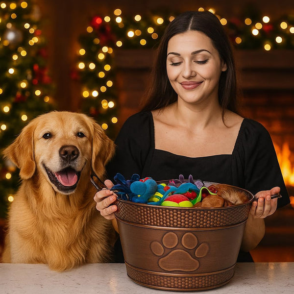 Metal Indestructible Dog Toy Bin - Chew-Proof Storage Bin2
