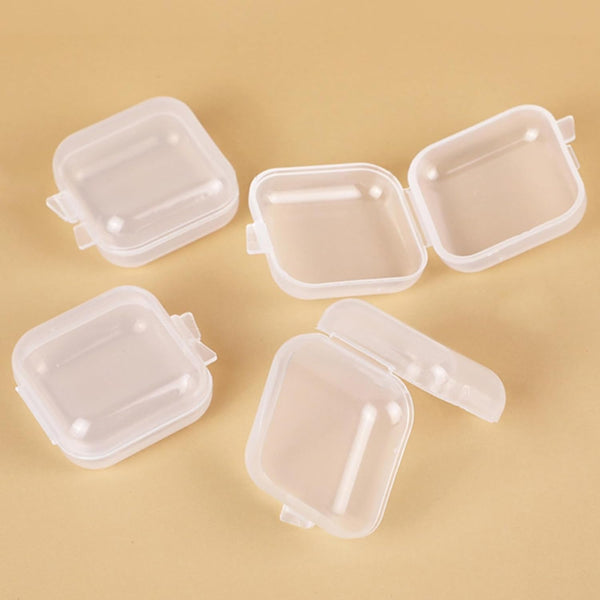 10Pcs Small Jewelry Organizer Box Portable Plastic Storage Case for Earrings Rings Compact Travel-Friendly Jewelry Container2