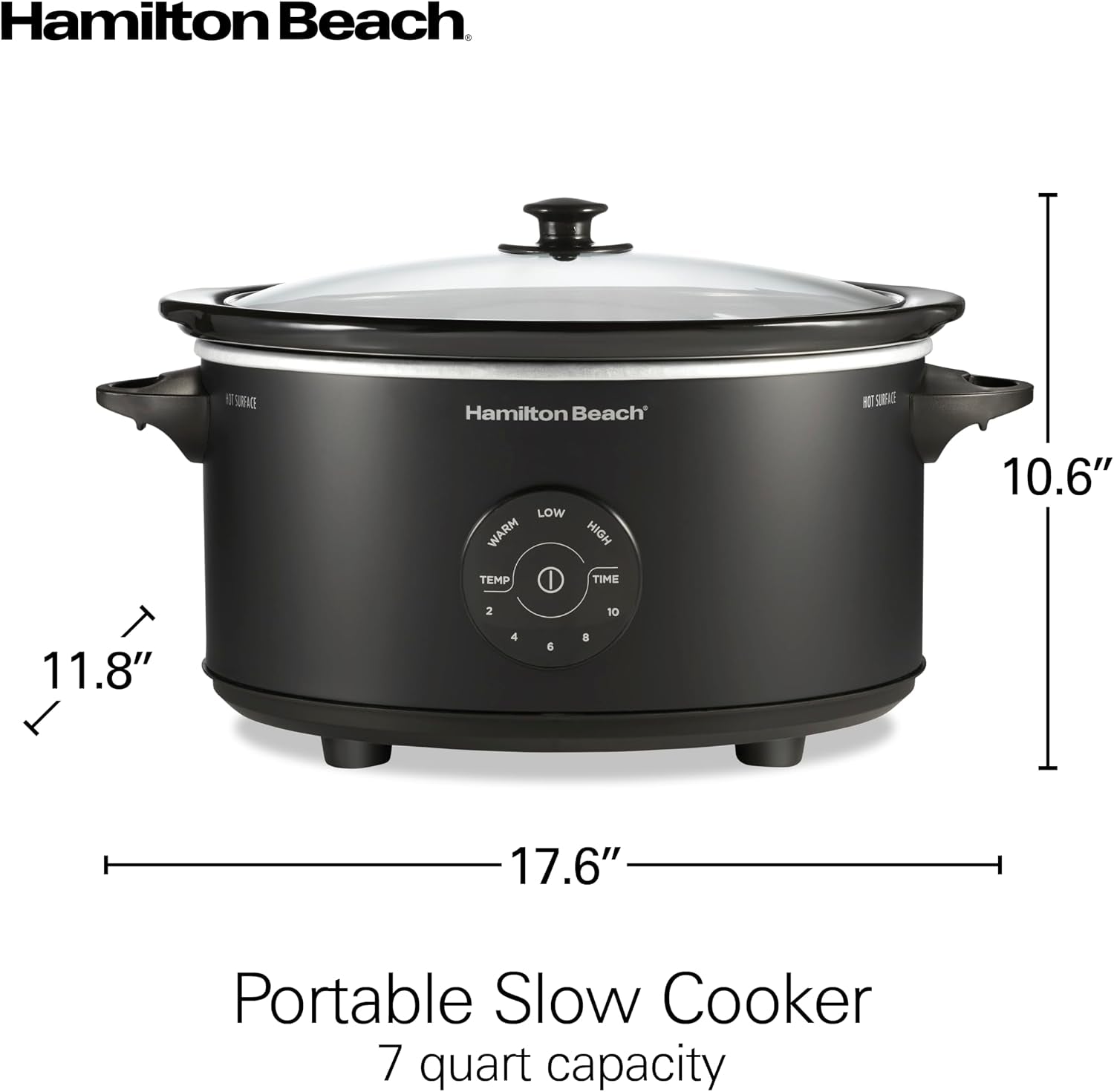 7-quart-set-forget-portable-programmable-slow-cooker-15-cooking-options-with-5-time-and-3-heat-functions-lid-latch-dishwasher-safe-stoneware-crock-glass-lid-black-33670