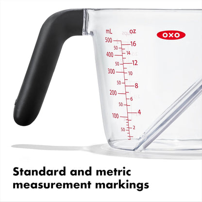 OXO Good Grips Angled Measuring Cup with Measurement Markings, 2 Cup | Angled Interior Markings to Read from Above, Liquid Measuring Cup, Use for Baking and Cooking, Non-Slip Handle6