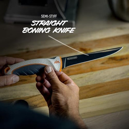 Ergomax 7-Piece Set with Cleaver - Professional Game Processing Knife Kit - Caping & Boning Knives, Skinning Knife, Butcher, Cleaver, Elite Big Game, Elk & Deer Hunting Gear2