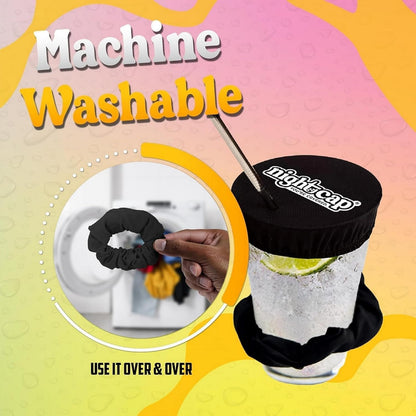 NC Drink Cover Scrunchie Anti-Spiking Reusable Cup Cover9