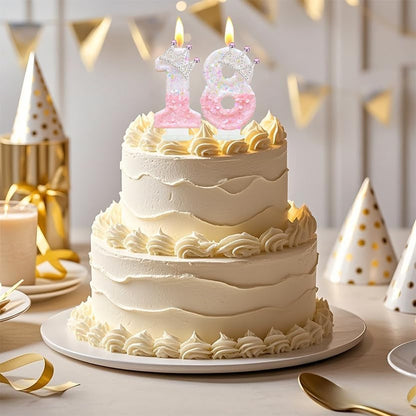 Pink Birthday Number 4 Candle for Cake, Pink Crown Cake Topper Princess Birthday Party Decorations Cupcake Topper Party Favors Decor Supplies8