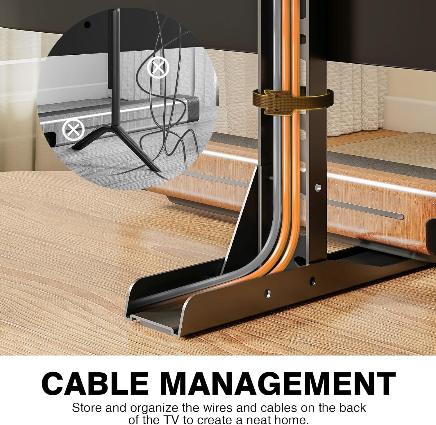 tavr-universal-table-top-tv-stand-mount-tv-legs-for-most-20-75-inch-tvs-replacement-tv-feet-with-great-load-bearing-holds-up-to-110-lbs-tv-stands-base-with-cable-management-max-vesa-800x600mm