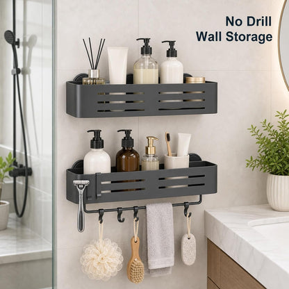 2Pcs Corner Shower Shelves，Suction Cup Shower Caddy for Bathroom6