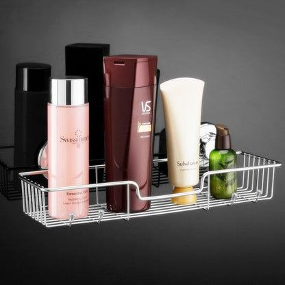 Suction Cup Shower Caddy Storage Combo Organizer, No Damage Bath Shelf Suction Cup Shower Basket,Rustproof Wire Bathroom Accessories - Rustproof Stainless Steel7
