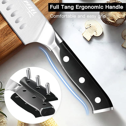 3PCS Chef Knife Set, German High Carbon Steel4