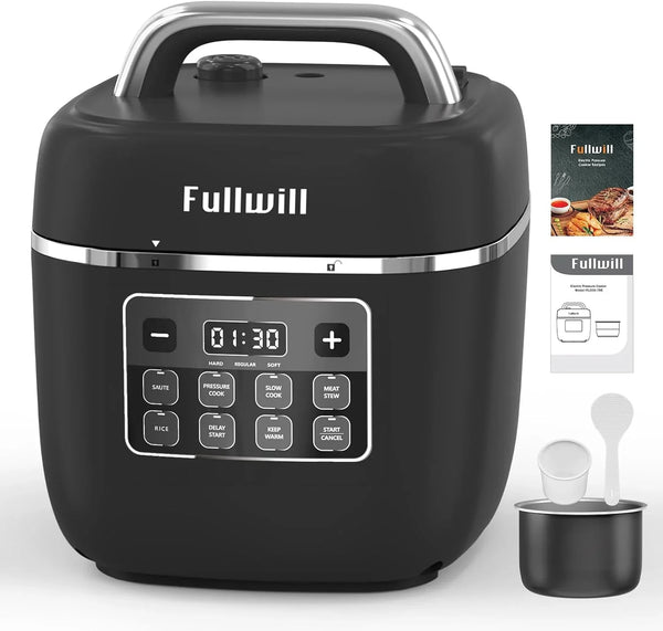 7 In1 Electric Pressure Cooker Lite 3 Quarts, Slow Cooker, Rice Cooker,Steamer, Sauté, Warmer, Olla De Presion Nonstick Pot Amd DIY1