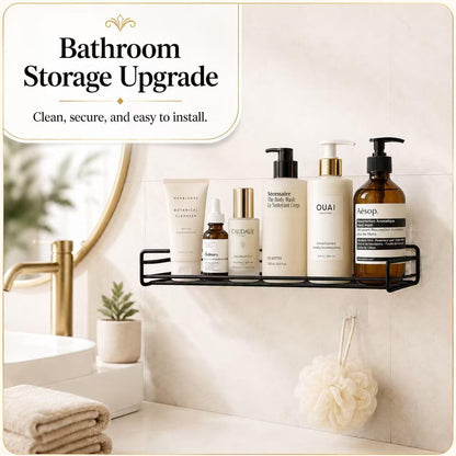 16 Pcs Shower Caddy Adhesive Replacement, Strong Shower Shelf Adhesive,Waterproof Showers Adhesives Strip, Ad-Hesive Hook for Showers, No Drilling for Bathroom Storage Shelve and Kitchen Rack6