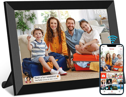 32GB FRAMEO 10.1 Inch Smart Wifi Digital Photo Frame 1280X800 IPS LCD Touch Screen, Auto-Rotate Portrait and Landscape, Built in 32GB Memory, Share Moments Instantly via Frameo App from Anywhere1