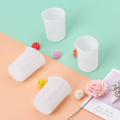 250Ml Silicone Measuring Cups, 4 PCS Large Nonstick Reusable Silicone Mixing Cups Durable Easy Clean for Epoxy Resin, Casting Molds, Stain Jewelry Making, Waxing, DIY, Art, Craft7