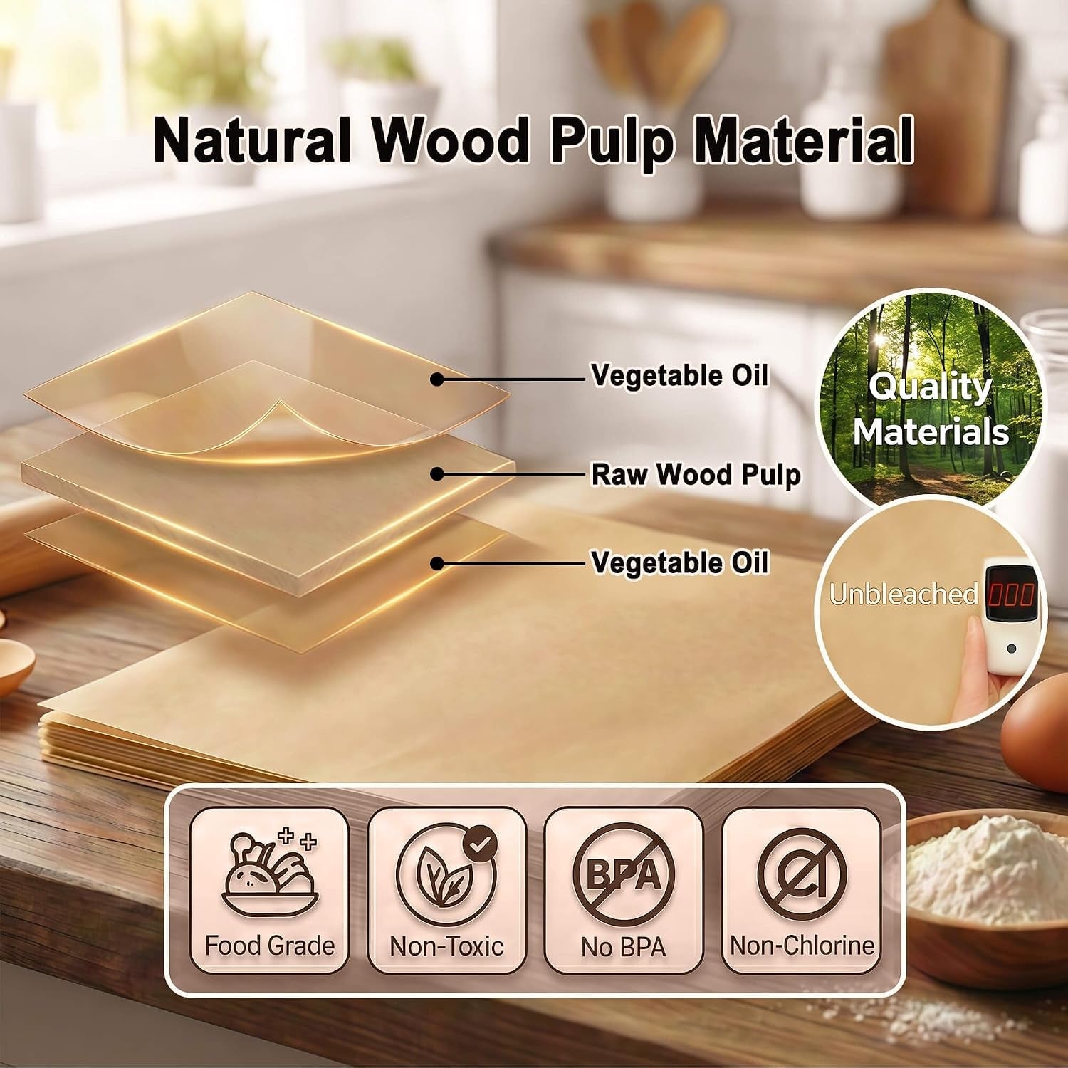100pcs-parchment-paper-sheets-9x13-inches-non-stick-precut-unbleached-parchment-paper-for-baking-grilling-air-fryer-and-steaming-perfect-for-cookies-bread-cakes-and-more