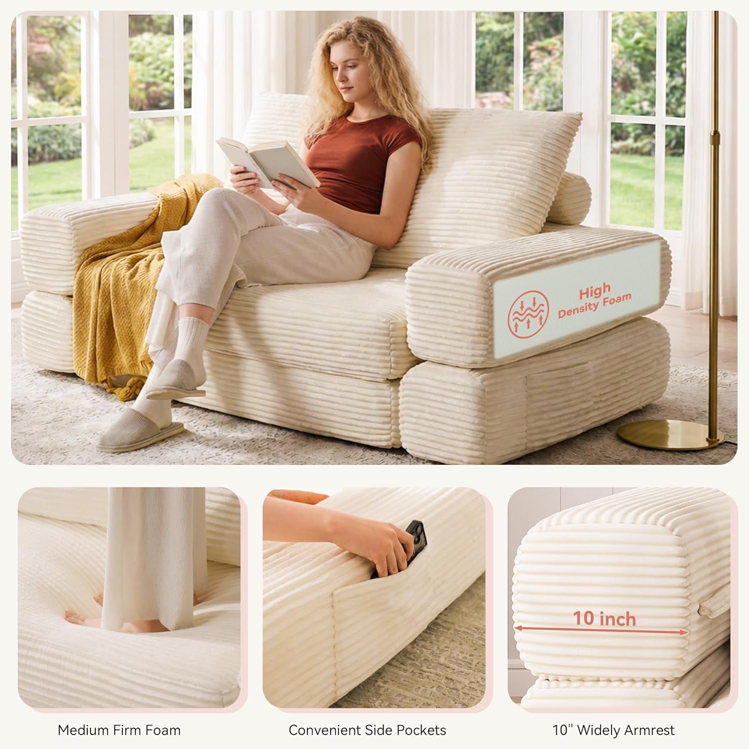 4-in-1-convertible-folding-sofa-bed-78w-x-68l-queen-size-foldable-sleeper-sofa-bed-wide-corduroy-upholstery-boneless-mattress-couch-with-armrests-neck-pillow-for-living-bedroom-beige