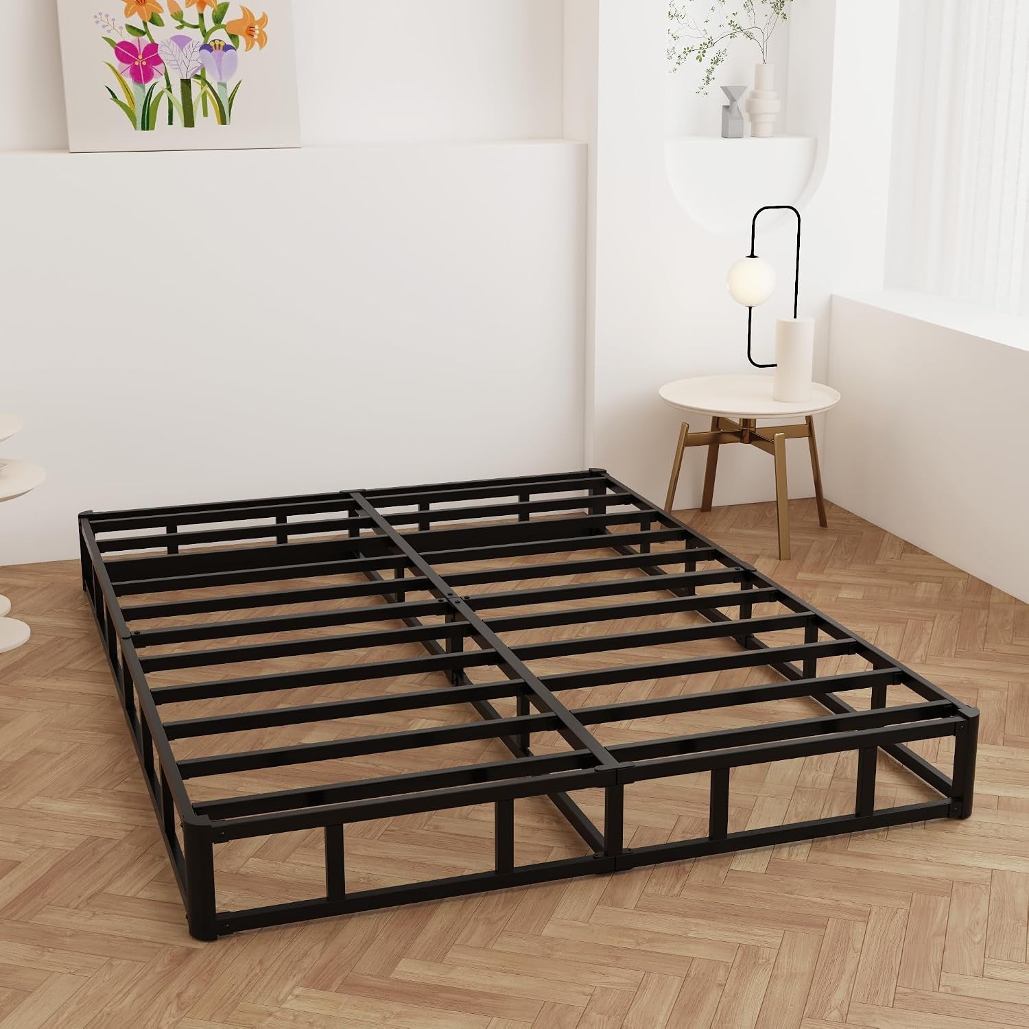 9-inch-box-spring-for-queen-bed-bed-base-with-fabric-cover-heavy-duty-metal-high-bearing-capacity-mattress-foundation-easy-assembly-noise-free