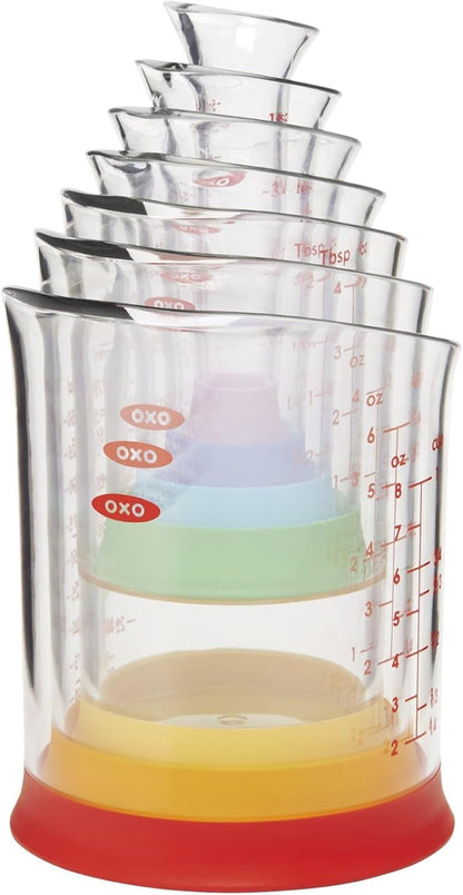 OXO Good Grips 7-Piece Nesting Measuring Beaker Set, Multicolored1