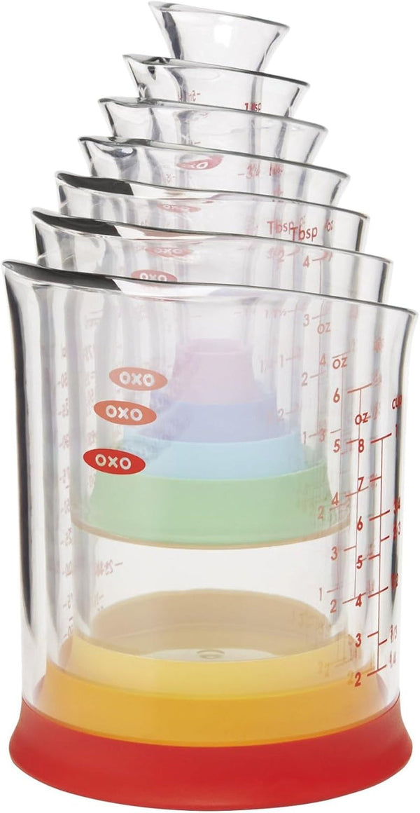 OXO Good Grips 7-Piece Nesting Measuring Beaker Set, Multicolored1