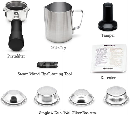 Breville BES450BSS Bambino Espresso Machine, Brushed Stainless Steel | Make Café-Quality Espresso, Lattes and Cappuccinos at Home with This Compact, Manual Coffee Maker | Beginner-Friendly8