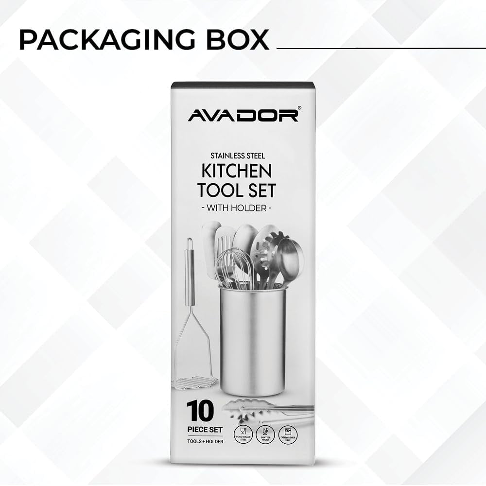 ®-premium-set-of-10-stainless-steel-kitchen-tool-set-with-holder-easy-to-clean-space-saving-great-for-cooking-baking-prepping