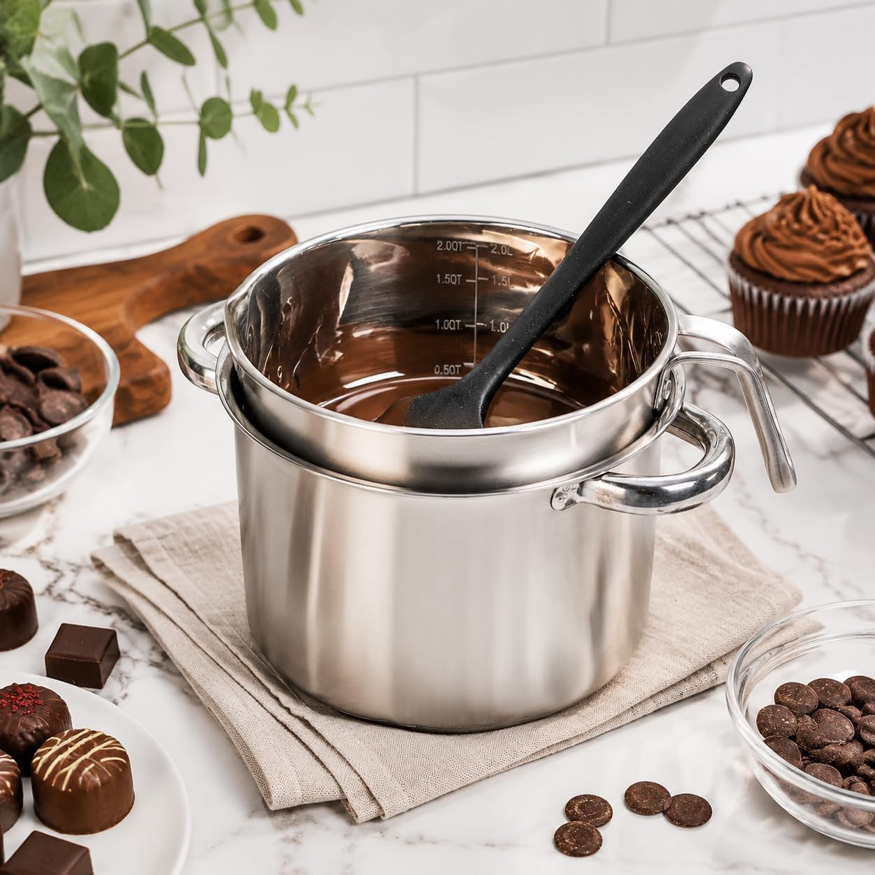 double-boiler-pot-set-with-silicone-spatula-2000ml-1-8qt-chocolate-melting-pot-with-2800ml-2-54qt-stainless-steel-pot-candy-melting-pot-chocolate-melter-for-butter-caramel-cheese-wax