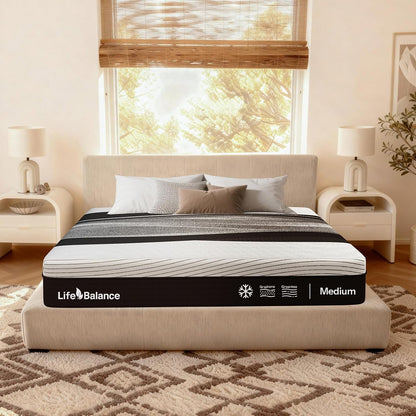 12 Inch Queen Mattress, Cooling Top Layer & Graphene and Green Tea Gel Cooling Memory Foam, Assembled in USA, Certipur-Us Certified, Medium Feel, Mattress in a Box1