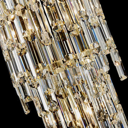 79" Large High Ceiling Chandelier, 21-Light Gold Long Staircase Chandeliers Luxury Foyer Chandelier Top K9 Crystal Tiered Ceiling Light Fixture for Staircase Entryway Hallway Living Room7